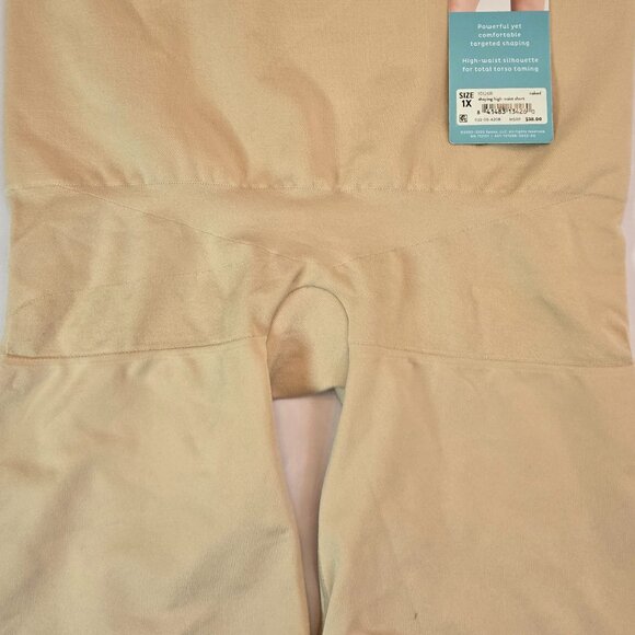 ASSETS by SPANX High-Waist Mid-Thigh Short -Thigh & Tummy Control  Sz: 1X Nude - Picture 7 of 11